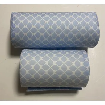 Příslušenství pro dětskou postel a kolébku SIM polohovací válečky Listy/Modrá/Bílá