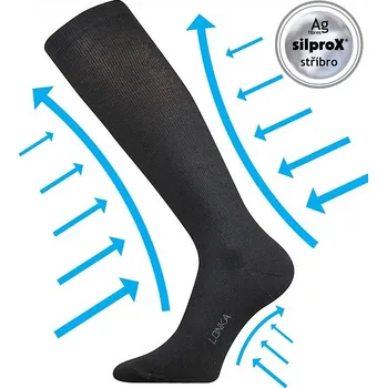 Pánská móda Voxx Lonka Kooperan kompresní podkolenky černá Barva: Černá, Velikost: velikost 29-31 (43-46), 1 pár