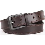 Scorteus Pánský kožený opasek SC 20507/2 tm. hnědý