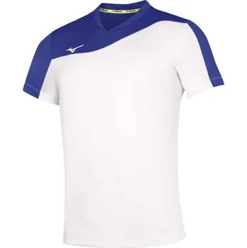 Pánské tričko Pánské sportovní tričko Mizuno Authentic Myou Tee/White/Royal Velikost: L