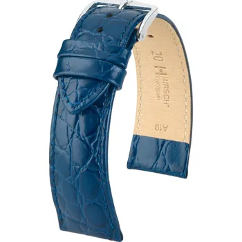 Řemínek na hodinky Crocograin M - Kožený řemínek na hodinky 20 mm modrý