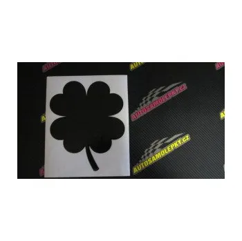 Samolepící dekorace SAMOLEPKA Čtyřlístek 002 levá (10 - červená) NA AUTO, NÁLEPKA, FÓLIE, POLEP, TUNING, VLASTNÍ TEXT, TISK, AUTOSAMOLEPKY.cz, POLEPY, OBRÁZEK, LOGO, SAMOLEPKY