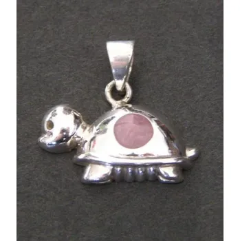 Přívěsek Buclatá želva - stříbrný přívěsek