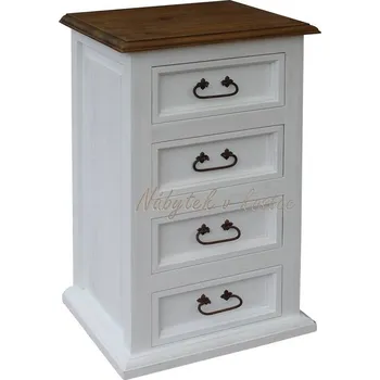 Komoda Komoda SWEET HOME COM04 šuplíková Barevné provedení: Bílá - ořech vosk