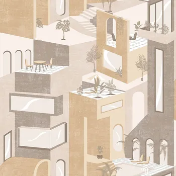 Tapeta Vliesová grafická tapeta na zeď Město, rostliny M47502, Arty, Ugépa