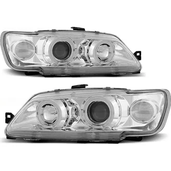 Přední světlomet Tuning Tec Přední světla PEUGEOT 306 02.93-04.97 ANGEL EYES CHROMOVÉ