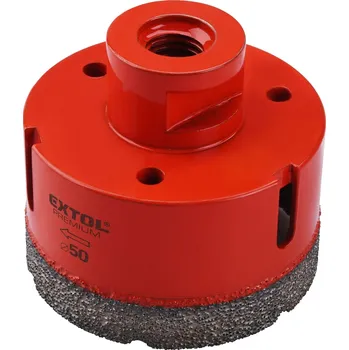 Vrták Vykružovací korunka Extol Premium (8801872) diamantová, O 50mm, závit M14