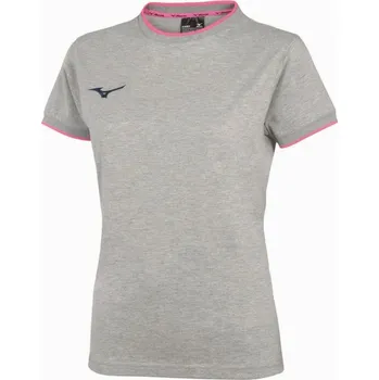 Dámské tričko Dámské tričko Mizuno Tee/Heather Grey/PinkFuo Velikost: L