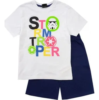 Dívčí pyžamo Star Wars Chlapecké letní PYŽAMO STAR WARS, bílo - tmavě modré Velikost: 5
