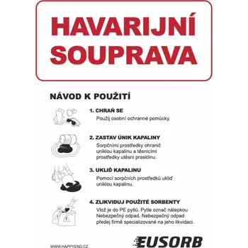 Kancelář Značka HAVARIJNÍ SOUPRAVA, fólie, 297 × 420 mm