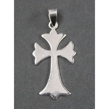 Přívěsek Trojlistý kříž - stříbrný přívěsek