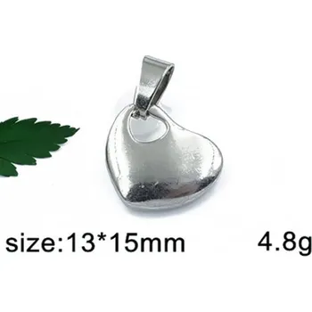 Přívěsek Srdíčko 13x15mm - ocelový přívěsek