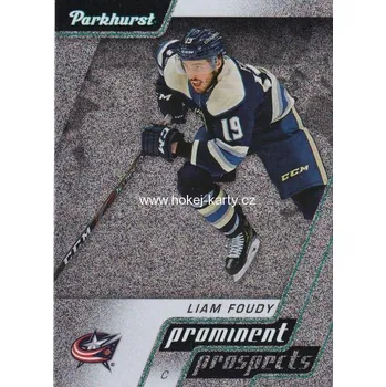 Sběratelská karetní hra insert RC karta LIAM FOUDY 20-21 Parkhurst Prominent Prospects číslo PP2
