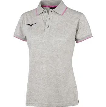 Dámské tričko Dámské tričko Mizuno Polo/Heather Grey/PinkFuo Velikost: 3XL