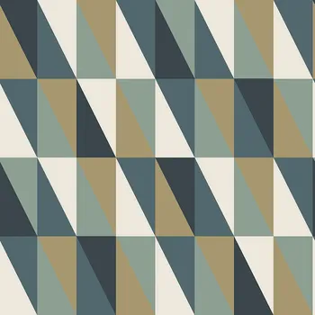 Tapeta Vliesová tapeta, barevné trojúhelníky 139197, Art Deco, Esta