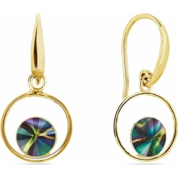 Náušnice Náušnice duhové se Swarovski Elements Fame KWOMG1122SS29RD Rainbow Dark