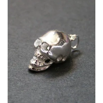Přívěsek Malá trojrozměrná lebka - stříbrný přívěsek