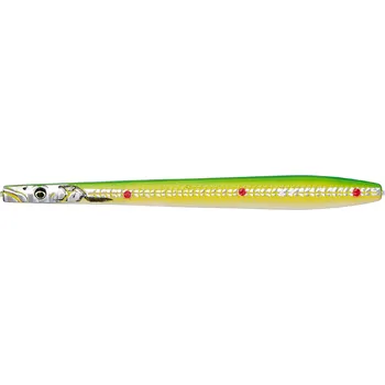 Umělá nástraha Savage Gear Line Thru Sandeel Nail Fluo Green - 12 cm 26 g