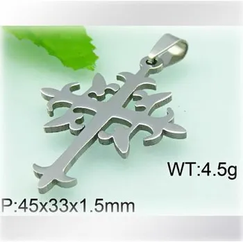 Přívěsek Košatý kříž - ocelový přívěsek