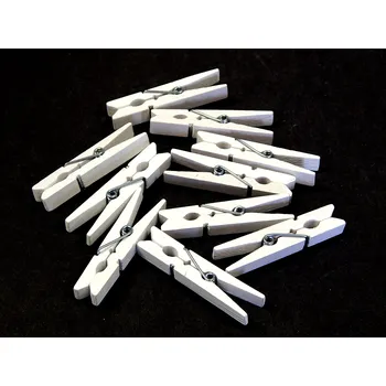 Kolíček na prádlo Dřev. kolíčky, BÍLÉ, 4,8cm,cca 199ks