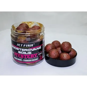 Boilies JET Fish Boosterované boilie Mystery 250ml Průměr: 24 mm, Příchuť: jahoda/moruše, Balení: 250 ml
