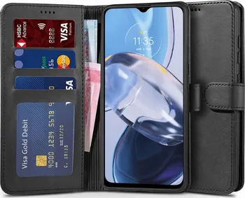 Pouzdro na mobilní telefon Tech Protect Wallet pro Motorola Moto E22/E22i černé