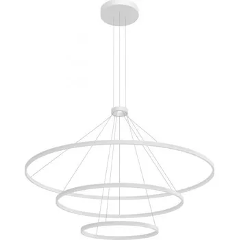 Redo 01-2481-TRIAC Orbit direct, závěsné kruhové svítidlo, 151W LED 4000K stmívatelné TRIAC , bílá, prům. 40+80+120cm