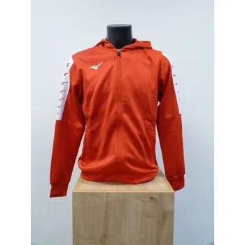 Pánská mikina Pánská sportovní mikina Mizuno Nara Training FZ Hoodie M / Red Velikost: XL