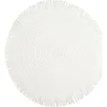 Prostírání kulaté BOHO I. bílá Ø 38 cm Mybesthome