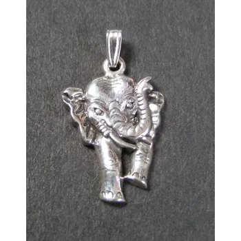 Přívěsek Slon ze předu - stříbrný přívěsek
