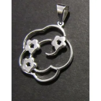 Přívěsek Květ s malými květy - přívěsek ze stříbra