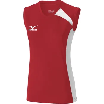 Dámské šaty Mizuno Dámské sportovní tílko Trad Sleeveless/Red/White Velikost: XL