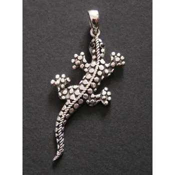 Přívěsek Ještěrka - varianta 2 - stříbrný přívěsek