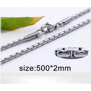 Řetízek Ocelový řetízek 50cm, šířka 2mm