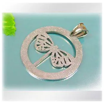 Přívěsek Vážka v kruhu - ocelový přívěsek