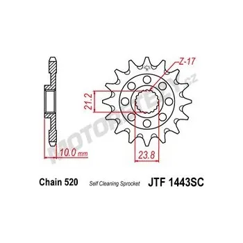 Řetězová sada pro motocykl Řetězové kolečko SUZUKI RM-Z 450 rok 13-24