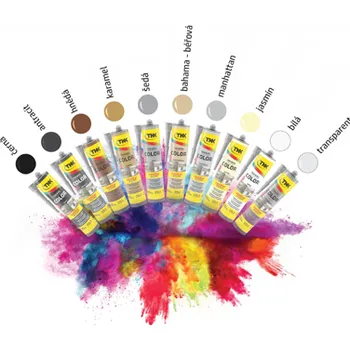 Průmyslové lepidlo TEKASIL Color N sanit profi (kartuše 300 ml / bílá / 1ks)