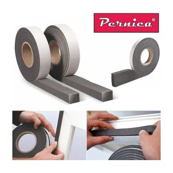 Lepicí páska Předstlačená PU páska PERNICA T300 (š. 20 mm / tl. 7 - 10 mm / šedá / 5 m / 5m)