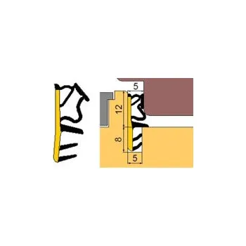 Těsnění do okna a dveří Těsnící profil L 6050 (béžová / 150m)