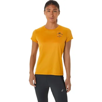 Dámské tričko Dámské funkční tričko s krátkým rukávem Asics FUJITRAIL LOGO SS TOP W 2012C395-801 - M | UK 11 | US 12