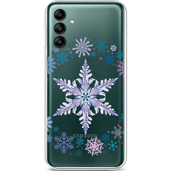 Pouzdro na mobilní telefon Kryt Samsung A04s Snowflake (obal neboli pouzdro na Samsung A04s)