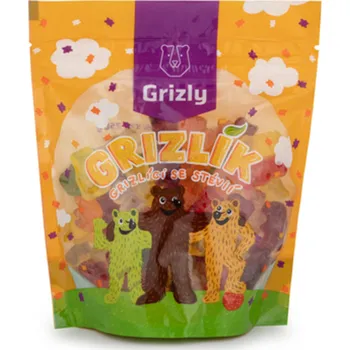 Bonbon Grizly Grizlíci se stévií XXL 250 g