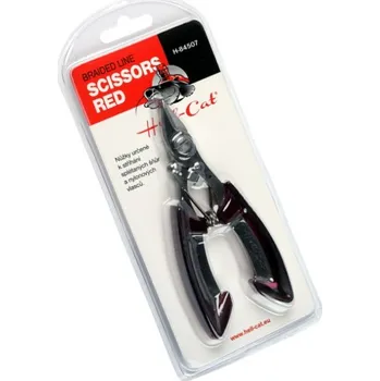 Hell-Cat Nůžky Scissor For Braided Line S/S Claret Red