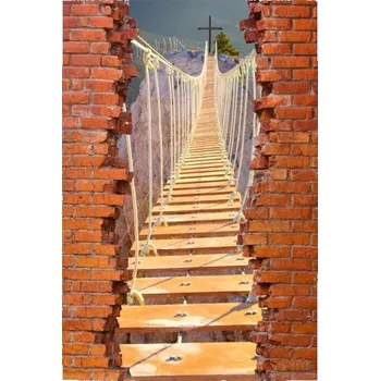 Samolepící dekorace Samolepicí dekorace na stěnu PVC most 50x70 cm most