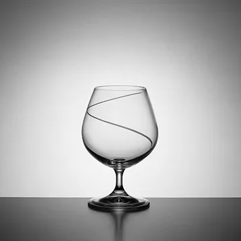 Sklenice Bohemia Crystal Sklenice na koňak 400 ml dekor ATLANTIS, 6 ks (Ručně broušené skleničky)