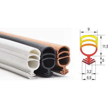 Těsnění do okna a dveří UNIVERSEAL+ Variabilní odtrhávací TPE těsnění PVC oken (černá / návin 25 m / 1ks)