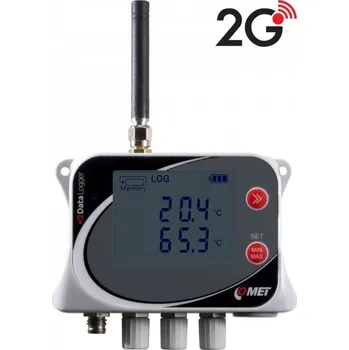 Ventil Bezdrátový záznamník teploty Comet U0141M, s vestavěným 2G modemem, pro 4 externí čidla