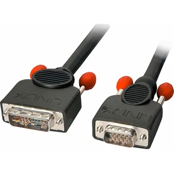 Video kabel Lindy DVI-A - D-Sub (VGA) kabel 1m černý (41195)