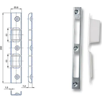 Sprchová vanička K 193 - Zapadací plech univerzální úhlový + plastová vanička (zinek bílý, vanička bílá / 1ks)