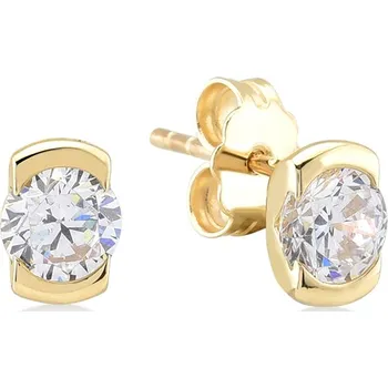 Náušnice Lillian Vassago Zlaté peckové náušnice se zirkony LLV22-GER102